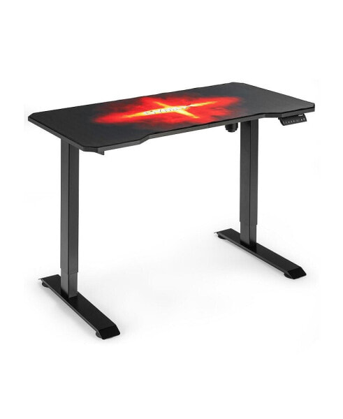 Electric Standing Gaming Desk with Height Adjustable Splice Board