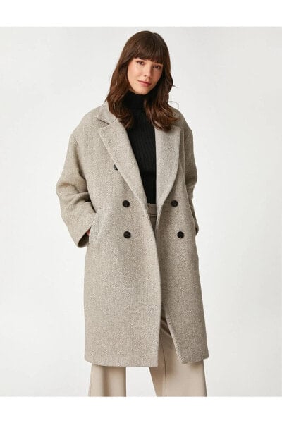 Пальто Koton Oversize Woolen Coat