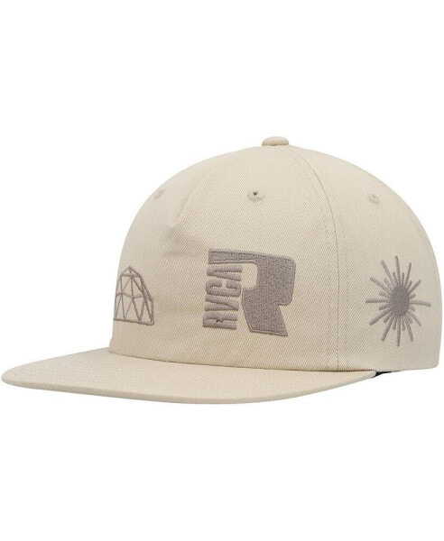 Men's Khaki Infografik Snapback Hat