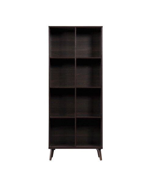 Elouera Mid Century Finish Faux Wood Bookcase