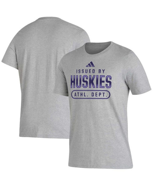 Men's Heather Gray Washington Huskies AEROREADY Pregame T-shirt