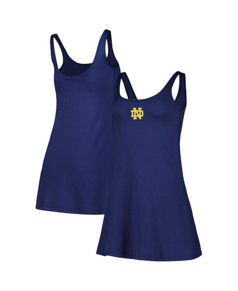 Women's Navy Notre Dame Fighting Irish Logo Scoop Neck Dress