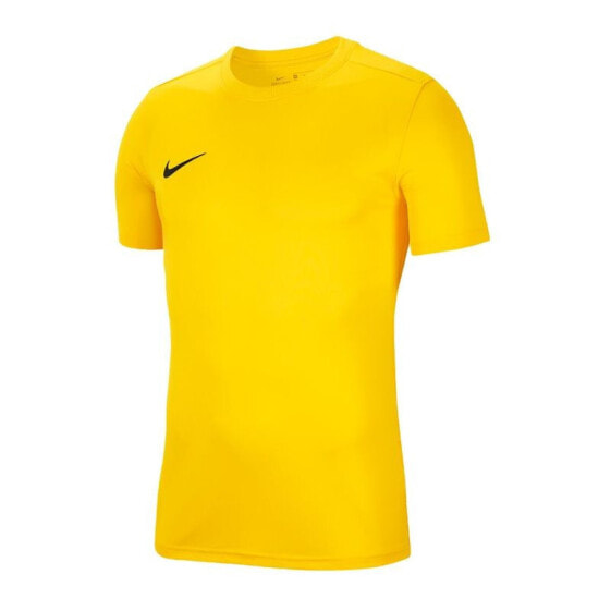 Мужская спортивная футболка желтая с логотипом T-Shirt Nike Dry Park VII Jr BV6741-719