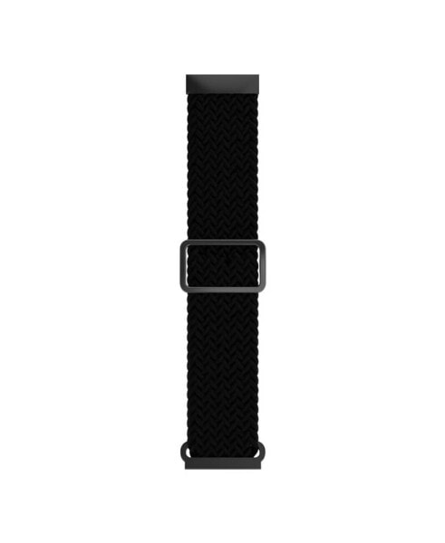 Unisex Air 4 Black Braided Loop Silicone Strap