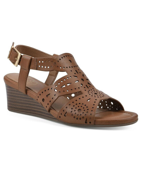 Women's Brush Up Perforated Wedge Sandals