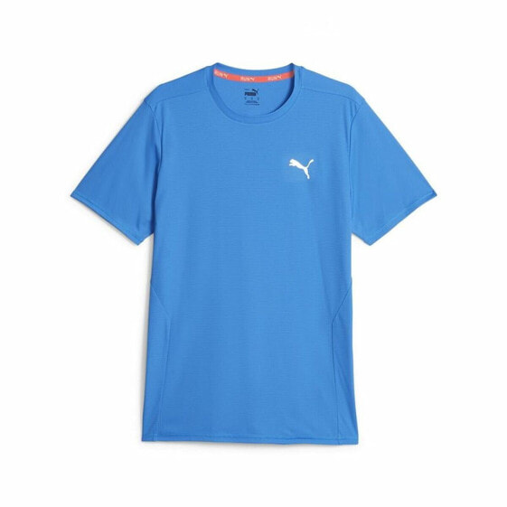 Men’s Short Sleeve T-Shirt Puma Run Favorite Ss Sky blue