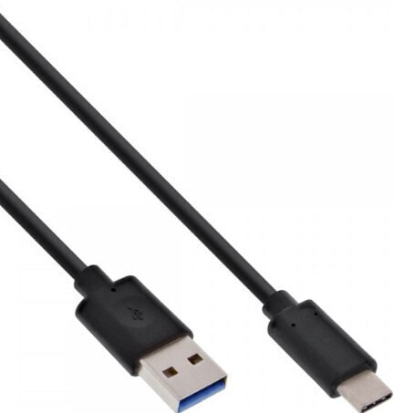 InLine USB 3.2 Gen.1x2 Cable - USB-C male / USB-A male - black - 2m