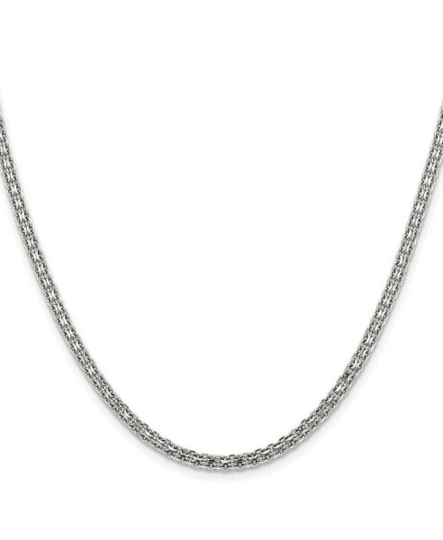 Chisel stainless Steel Polished 3.1mm 20 inch Bismarck Chain Necklace