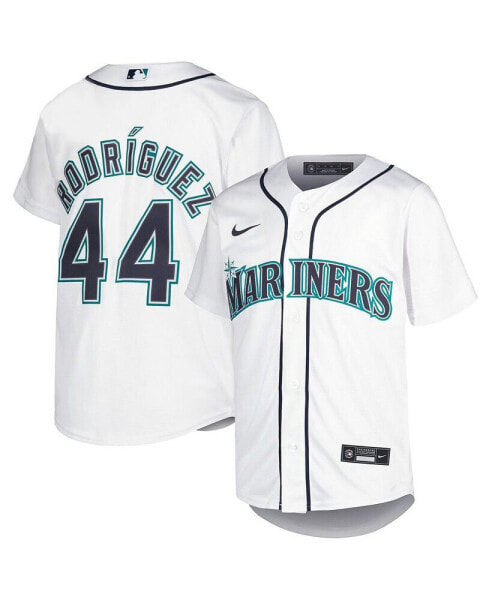 Youth Julio Rodríguez White Seattle Mariners Home Replica Player Jersey