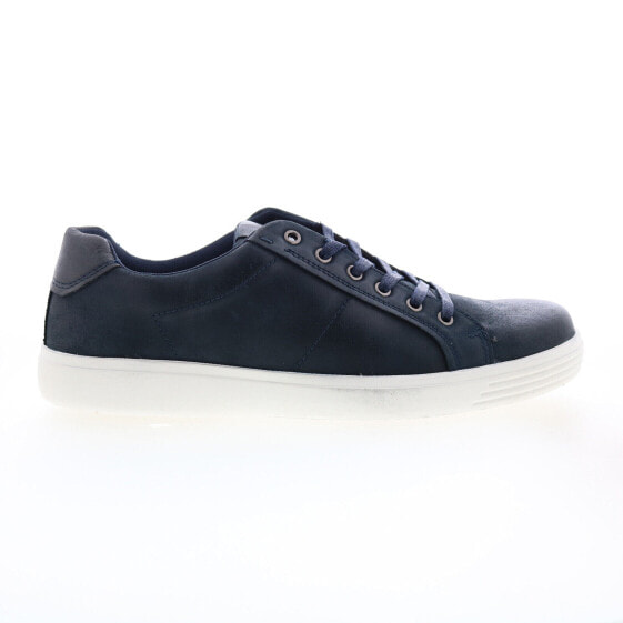 English Laundry Harley ELL2199 Mens Blue Leather Lifestyle Sneakers Shoes 12