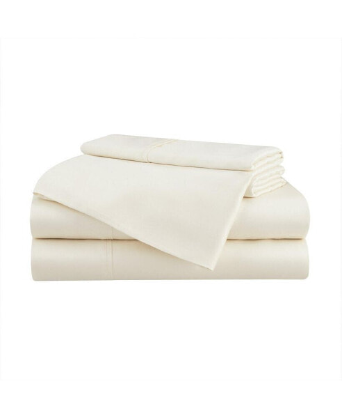 Комплект постельного белья Aston and Arden, набор (размер на двуспальную кровать) из эвкалиптового волокна: 1 простынь, 1 пододеяльник, 2 наволочки, материал ультра-мягкий, дышащий и охлаждающий, экологически чистый.