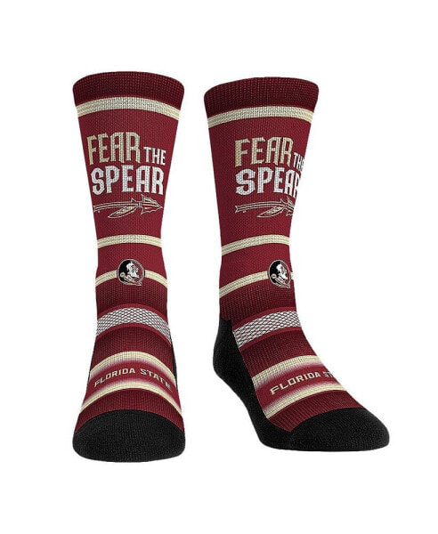 Men's and Women's Socks Florida State Seminoles Team Slogan Crew Socks