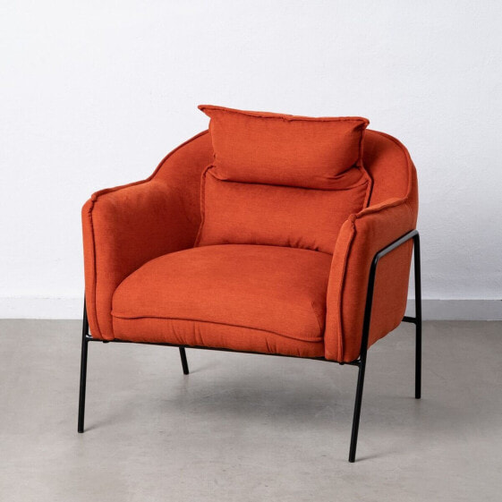 Кресло 76,5 x 70 x 74 cm Синтетическая ткань Металл Оранжевый