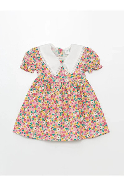 Платье LCW baby Kısa Kollu Çiçekli Kız Bebek Elbise