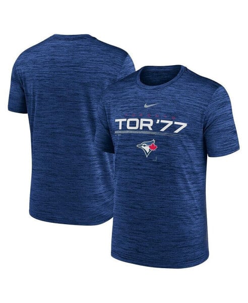 Men's Royal Toronto Blue Jays Wordmark Velocity Performance T-shirt