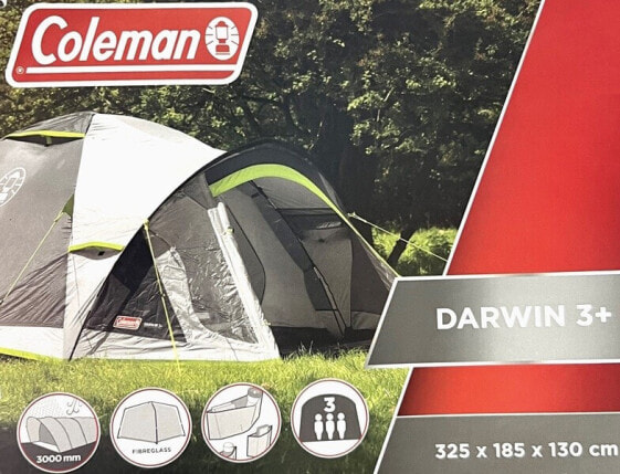 Coleman Darwin 3 Plus Personen Outdoor Zelt grau/grün 2176904