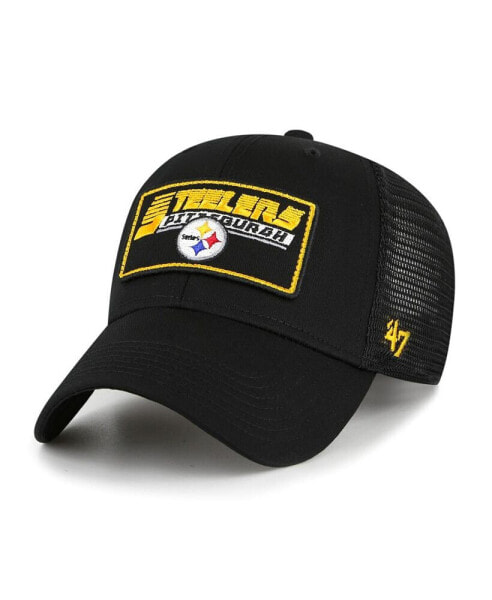 Головной убор для мальчиков ’47 Brand Pittsburgh Steelers Levee MVP Trucker черного цвета