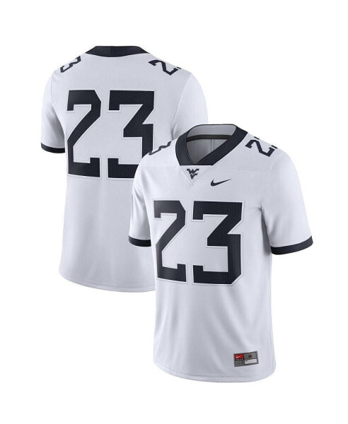 Men's #23 White West Virginia Mountaineers Game Jersey