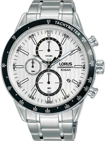 Мужские наручные часы LORUS RM331GX9 хронограф 45 мм 10ATM