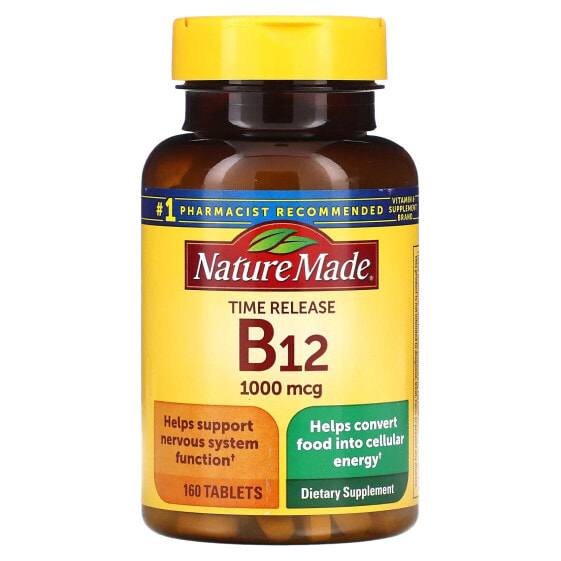 B12, Time Release, 1,000 mcg, 160 Tablets