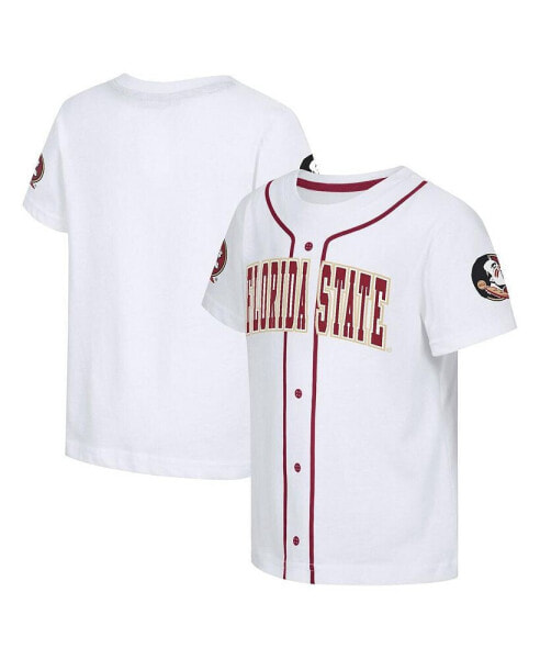 Toddler White Florida State Seminoles Buddy Baseball T-Shirt