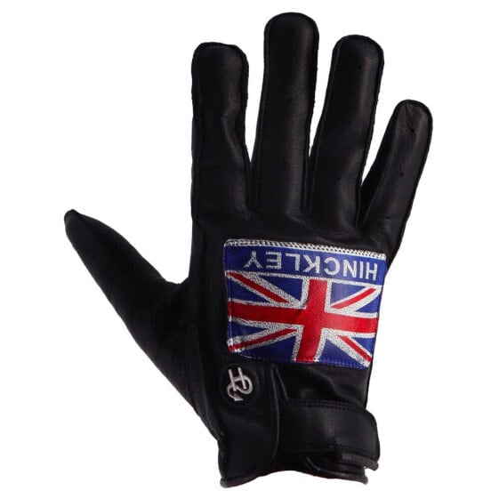 HELSTONS Logo Hinckley leather gloves