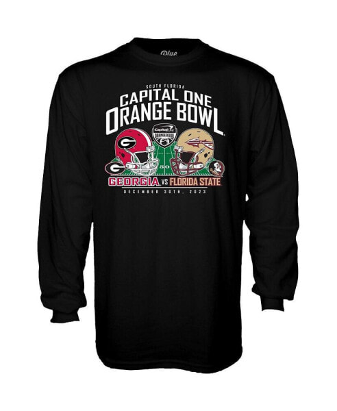 Men's Black Florida State Seminoles Vs. Georgia Bulldogs 2023 Orange Bowl Matchup Long Sleeve T-shirt