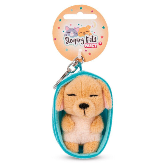 NICI Sleeping Pets Dog 8 cm Caramel Key Ring
