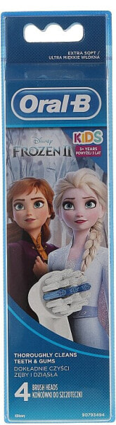 Austauschbare Zahnbürstenköpfe für elektrische Kinderzahnbürste extra weich Frozen II 4 St.