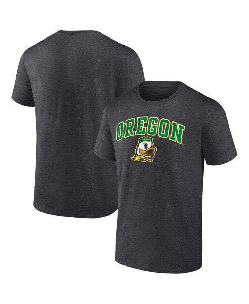 Men's Heather Charcoal Oregon Ducks Campus T-shirt