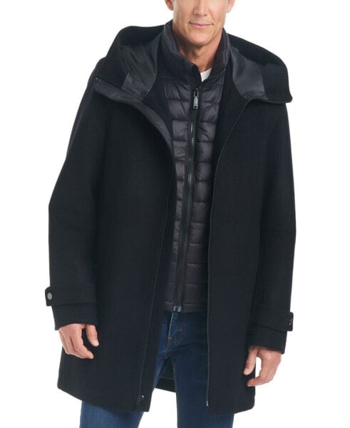 Men's Three-in-One Wool Coat