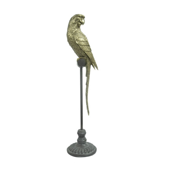 Decorative Figure DKD Home Decor Golden Resin Parrot Tropical (21 x 18 x 79 cm)