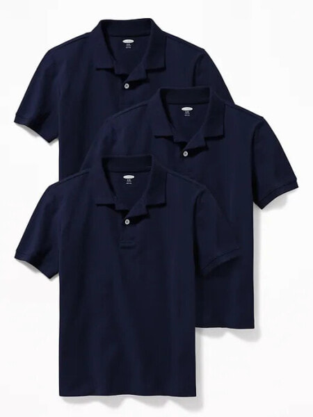 School Uniform Polo Shirt 3-Pack for Boys