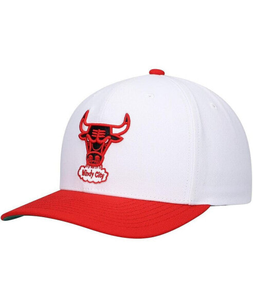 Men's White, Red Chicago Bulls Hardwood Classics Core 2-Tone 2.0 Pro Snapback Hat