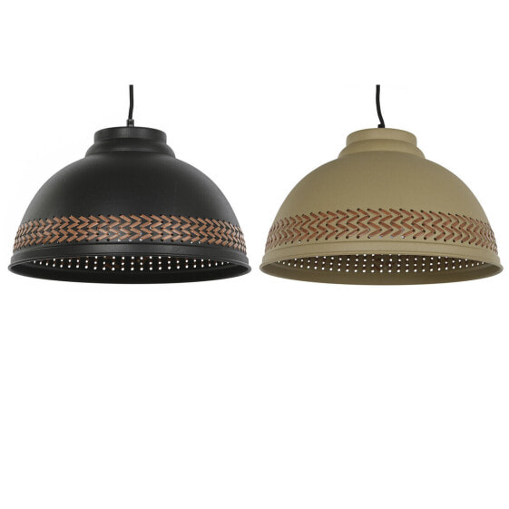 Потолочный светильник DKD Home Decor Коричнево-Черно-Кремовый Металлический 50 Вт 39 x 39 x 22 см (2 штуки)