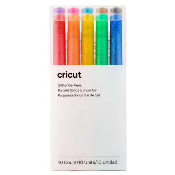 Гелевая ручка Cricut GLITTER Разноцветный 0,8 mm (10 штук)