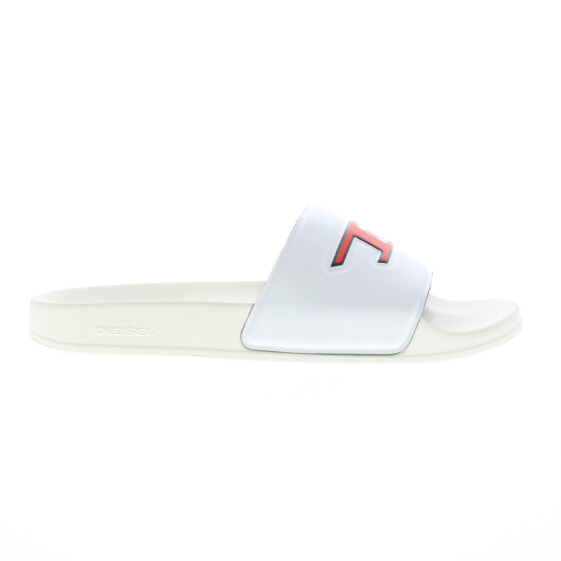 Diesel Sa-Mayemi D Y02800-P4440-H8985 Mens White Slides Sandals Shoes