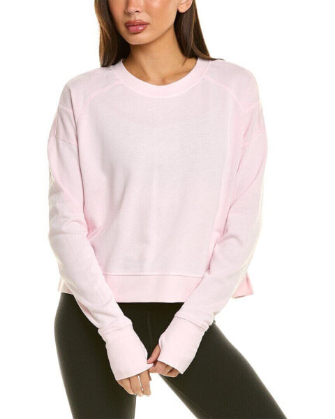 Sweaty Betty After Class Crop Sweatshirt Women's Pink Xxl