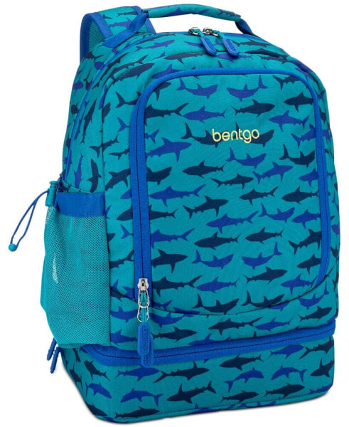 2-in-1 Backpack & Insulated Lunch Bag - Shark