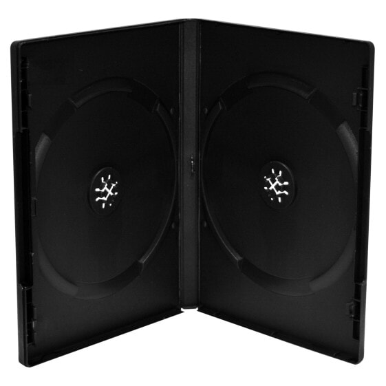 MEDIARANGE BOX30-2 - DVD case - 2 discs - Black - Plastic - 120 mm - 136 mm