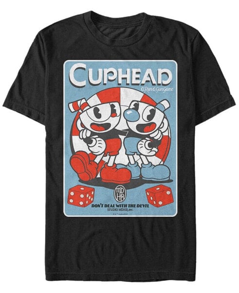 Cuphead Men's Cuphead And Mugman Don't Deal With The Devil Short Sleeve T-Shirt