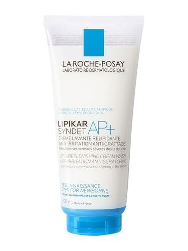 Очищающее кремообразное средство против раздражения и зуда сухой кожи Lipikar Syndet AP + (Крем-мыло) La Roche-Posay