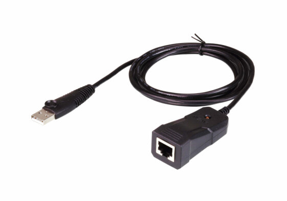 ATEN USB to RS-232 Console Adapter(1.2m) - USB Type-A - RJ-45 - Black - Power - 0 - 40 °C - -20 - 60 °C