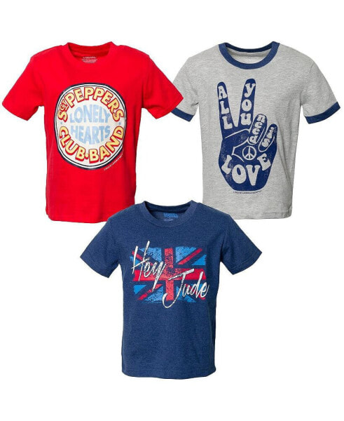 Toddler Boys 3 Pack Graphic T-Shirts to