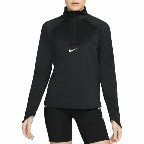 Рубашка с длинным рукавом женская Nike Dri-FIT Element Running Чёрный