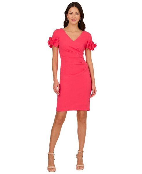 Women's Embellished-Sleeve Sheath Dress