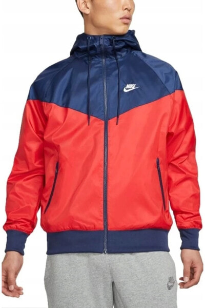 Sportswear Winrunner Erkek Hoodie Ceket Lacivert Kırmızı At5270-661