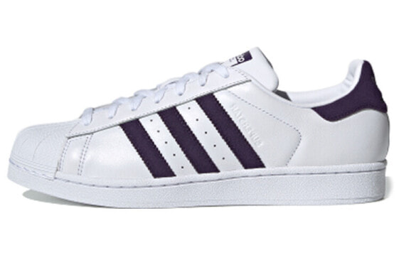 adidas originals Superstar 防滑 低帮 板鞋 男女同款 白紫 / Кроссовки Adidas originals Superstar EF9241