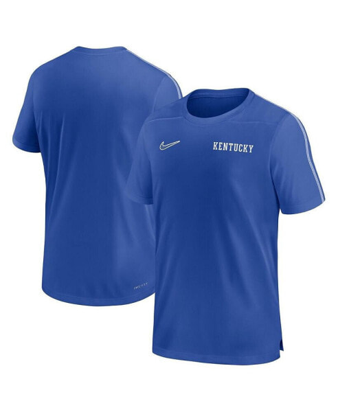 Футболка для мужчин Nike Футбольные кошки Kentucky Wildcats 2024 Coach Performance