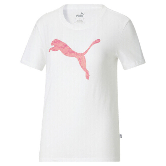 Топ Puma Power Fill Cat  Crew Neck Bianco Casual